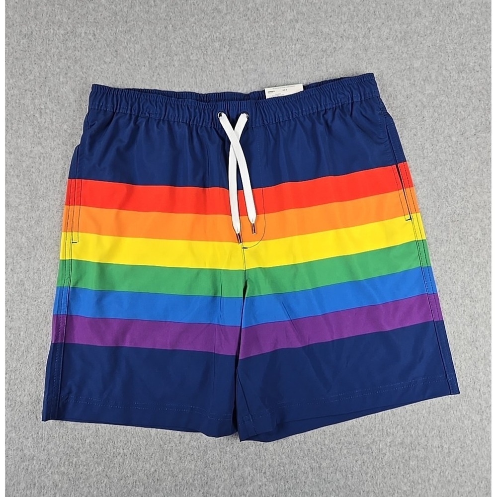 Sonoma Swim Trunk Shorts Mens Size Medium Lined 7" Inseam Swimming Short NWT